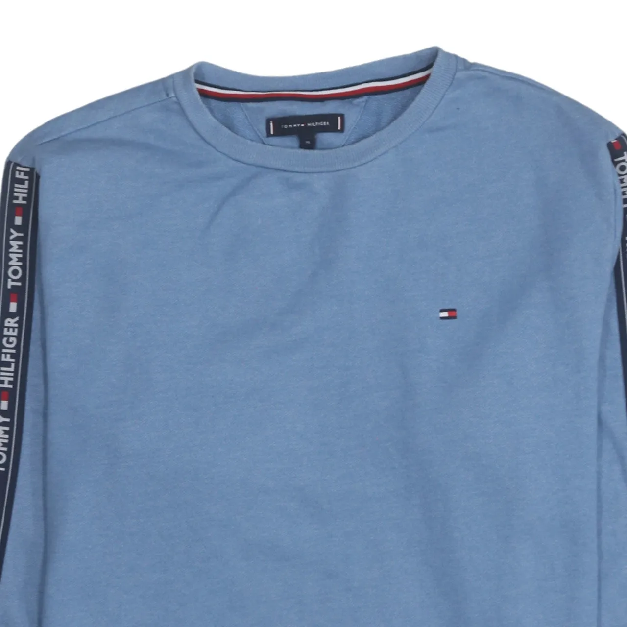 Tommy Hilfiger 90's Lightweight Crew Neck Sweatshirt XLarge Blue sold by Vintage Club product image thumbnail 3