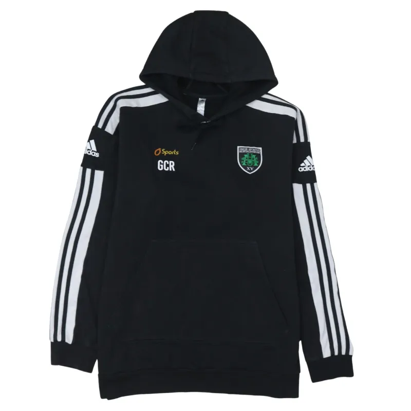 Adidas 90's Striped Sleeve Pullover Hoodie XLarge Black sold by Vintage Club