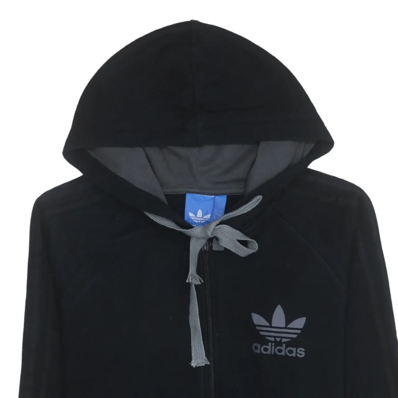 Adidas 90's Sportswear Full Zip Up Hoodie Small Black sold by Vintage Club product image thumbnail 3