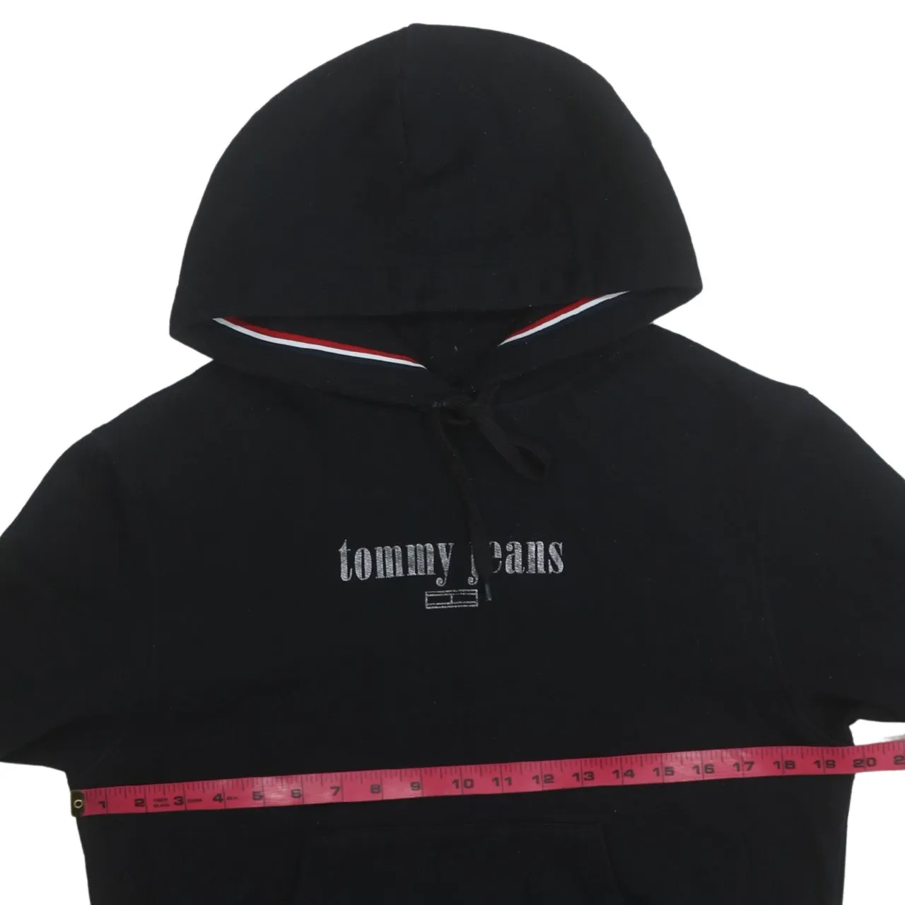 Tommy Jeans 90's Spellout Pullover Hoodie Small Black sold by Vintage Club product image thumbnail 5