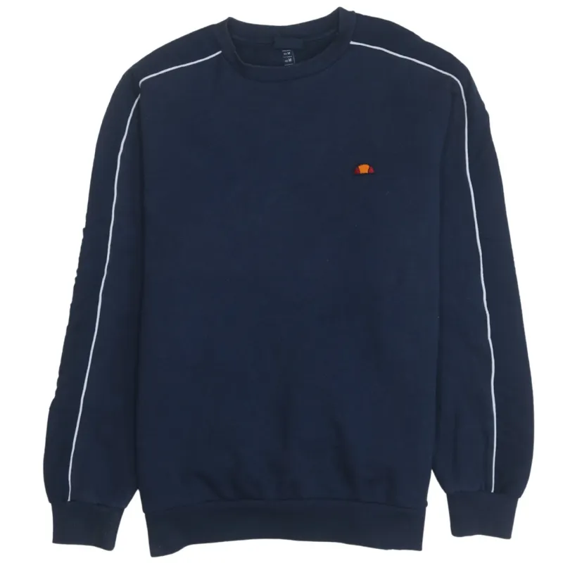 Ellesse 90's Lightweight Crew Neck Sweatshirt Medium Navy Blue sold by Vintage Club