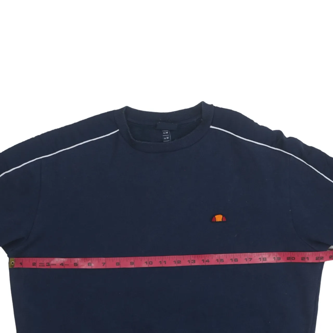 Ellesse 90's Lightweight Crew Neck Sweatshirt Medium Navy Blue sold by Vintage Club product image thumbnail 5