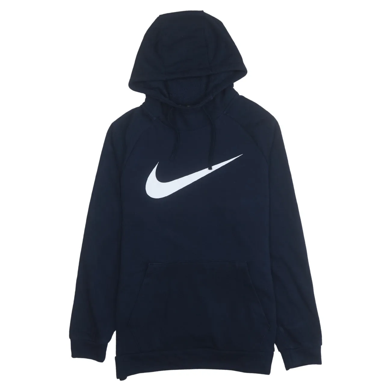 Nike 90's Center Middle Swoosh Pullover Hoodie Medium Navy Blue sold by Vintage Club