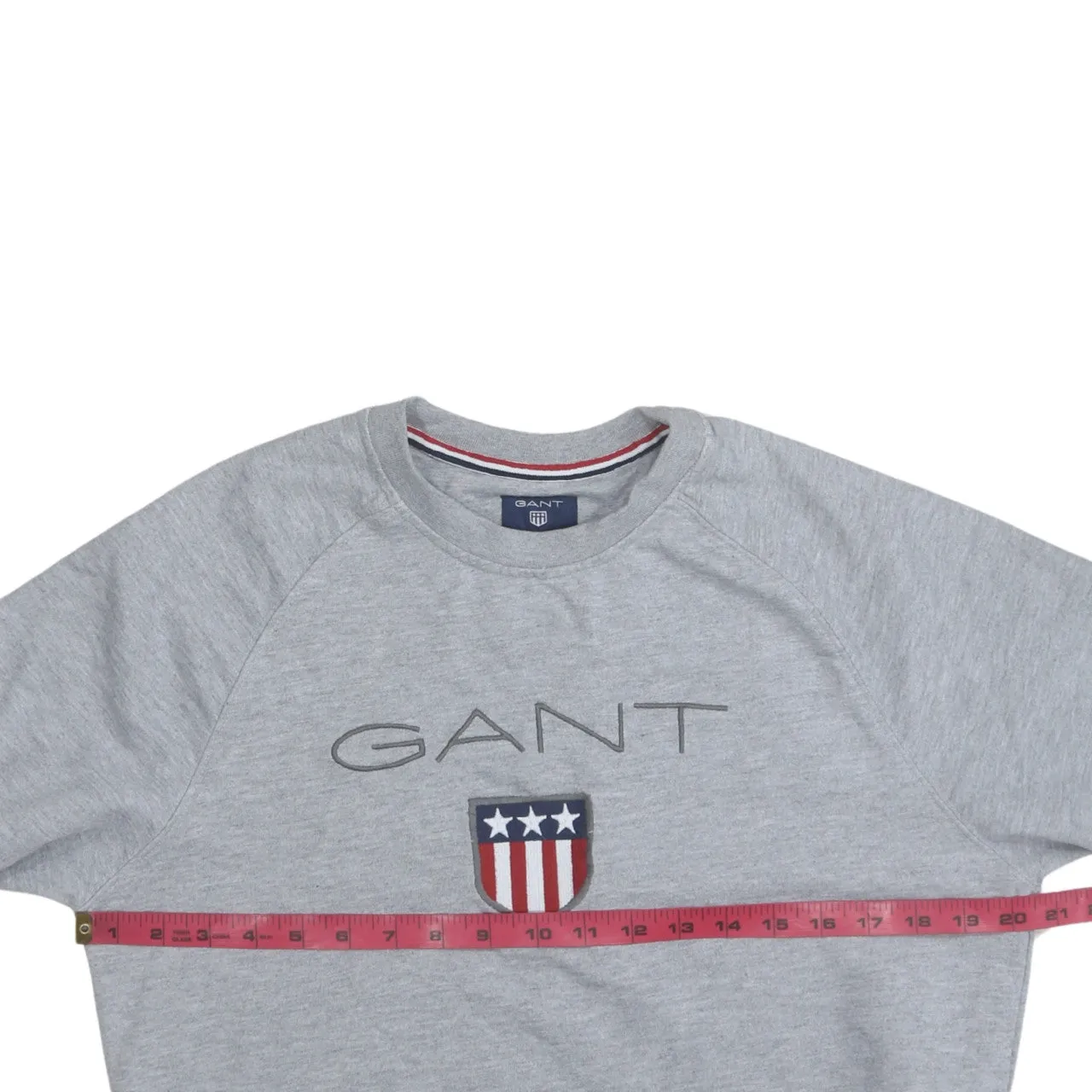 GANT 90's Spellout Crew Neck Sweatshirt Medium Grey sold by Vintage Club product image thumbnail 5
