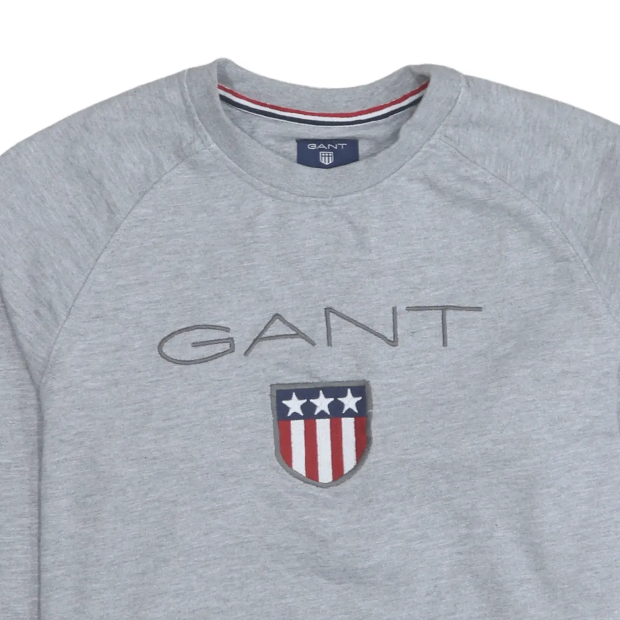 GANT 90's Spellout Crew Neck Sweatshirt Medium Grey sold by Vintage Club product image thumbnail 3
