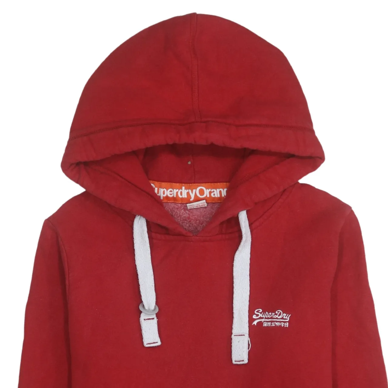 Super Dry 90's Drawstring Pockets Pullover Hoodie Medium Red sold by Vintage Club product image thumbnail 3