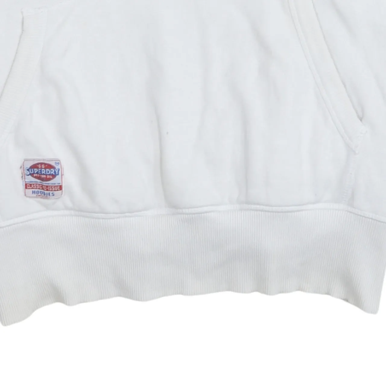 Super Dry 90's Spellout Pullover Hoodie Large White sold by Vintage Club product image thumbnail 4