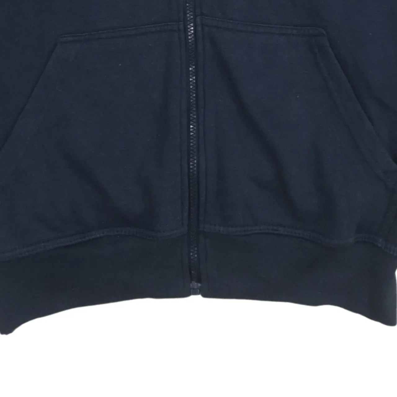 Polo Ralph Lauren 90's Drawstring Pockets Full Zip Up Hoodie Medium Navy Blue sold by Vintage Club product image thumbnail 4