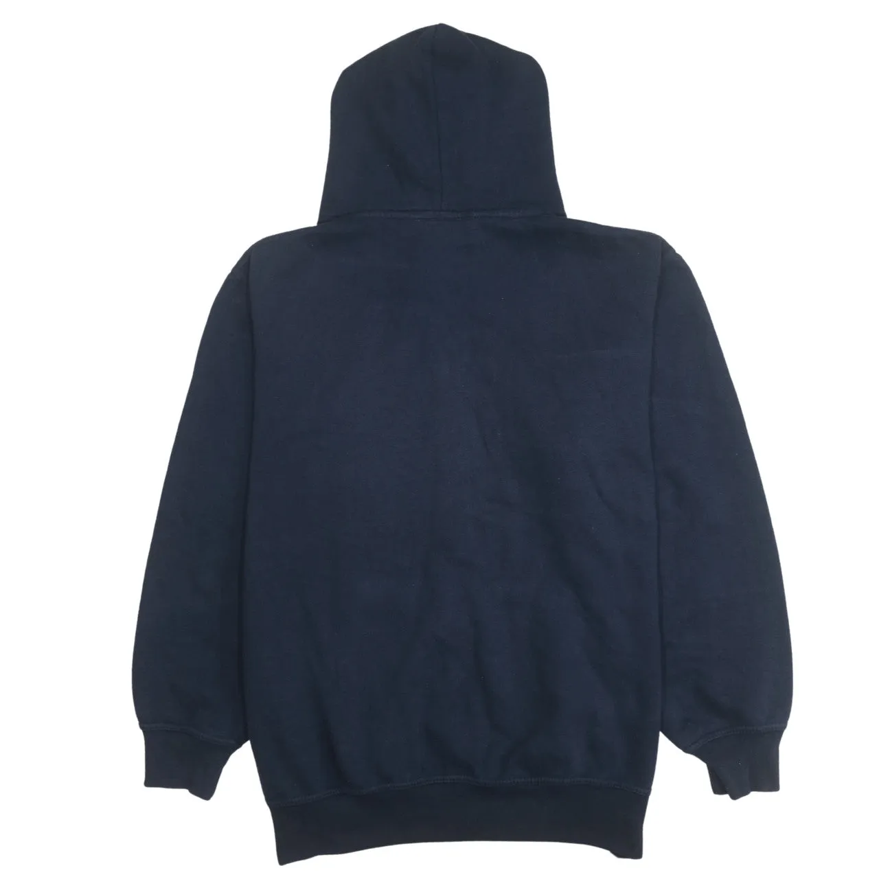 Polo Ralph Lauren 90's Drawstring Pockets Full Zip Up Hoodie Medium Navy Blue sold by Vintage Club product image thumbnail 2
