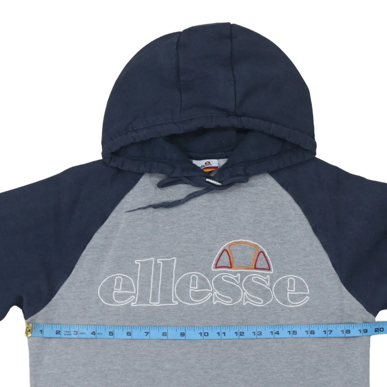 Ellesse 90's Spellout Pullover Hoodie Medium Grey sold by Vintage Club product image thumbnail 5