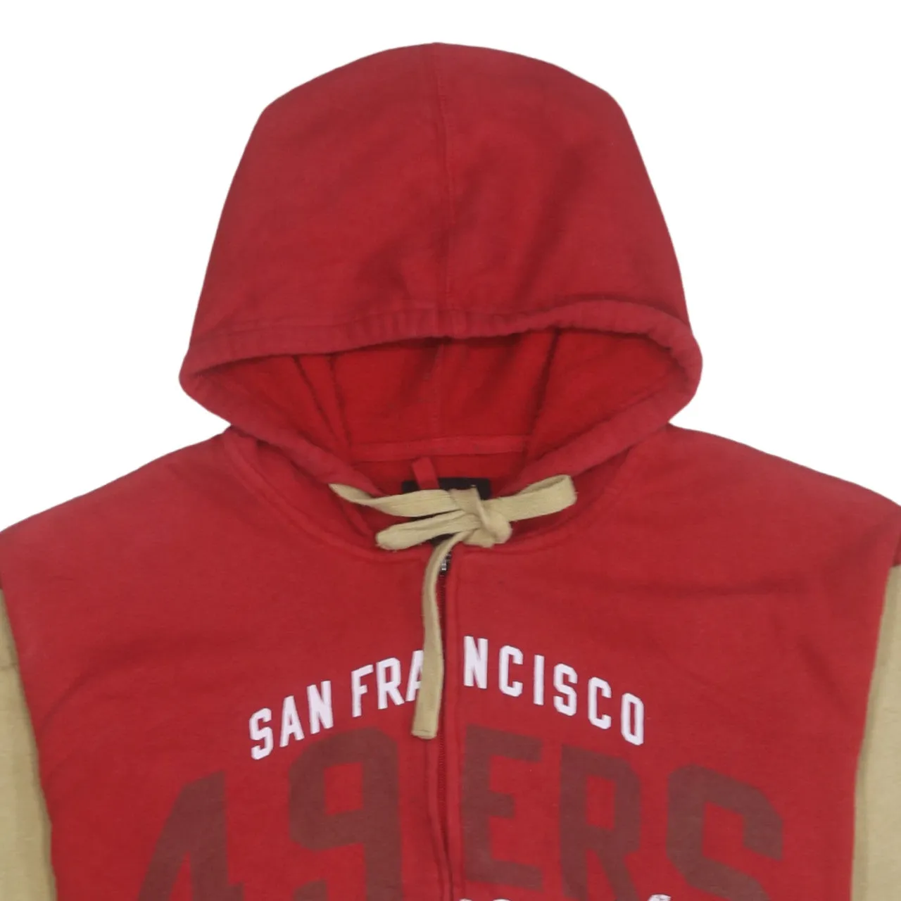 NFL 90's Drawstring Pockets Full Zip Up Hoodie Large Red sold by Vintage Club product image thumbnail 3
