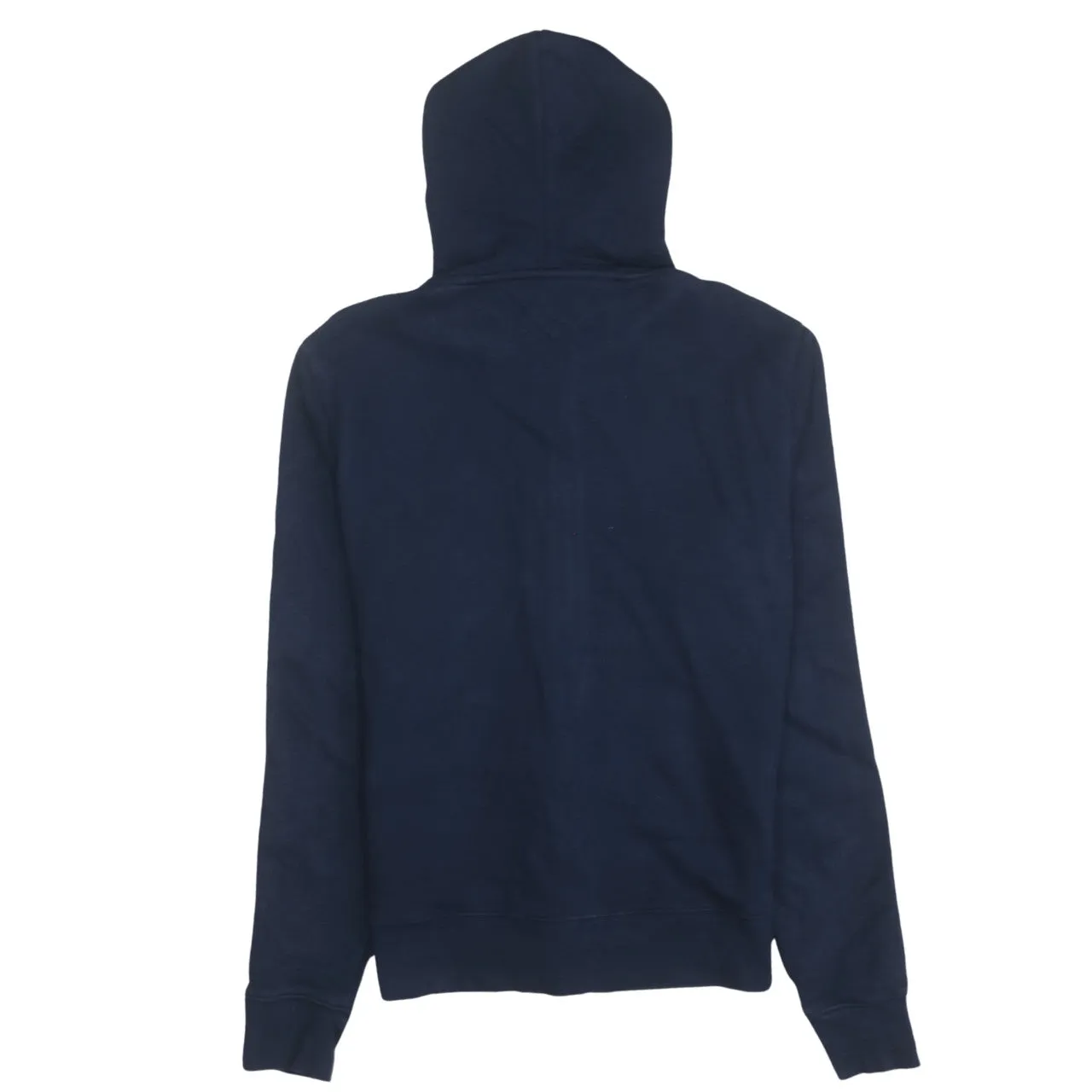 Tommy Hilfiger 90's Drawstring Pockets Full Zip Up Hoodie Large Navy Blue sold by Vintage Club product image thumbnail 2