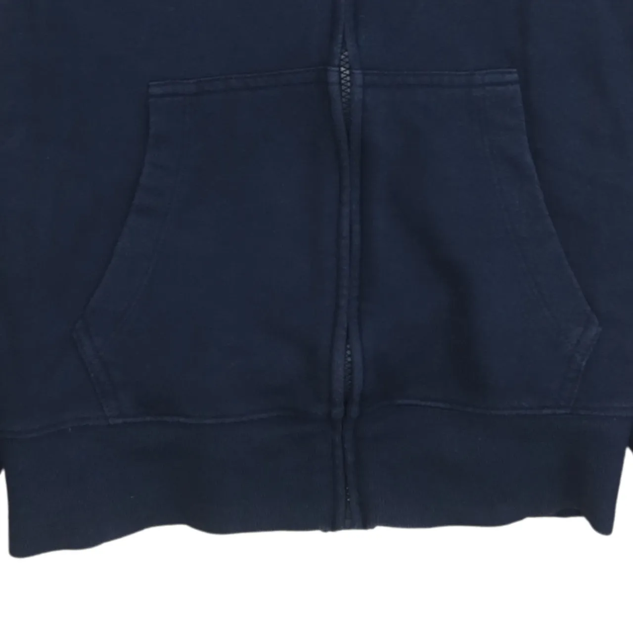 Tommy Hilfiger 90's Drawstring Pockets Full Zip Up Hoodie Large Navy Blue sold by Vintage Club product image thumbnail 4