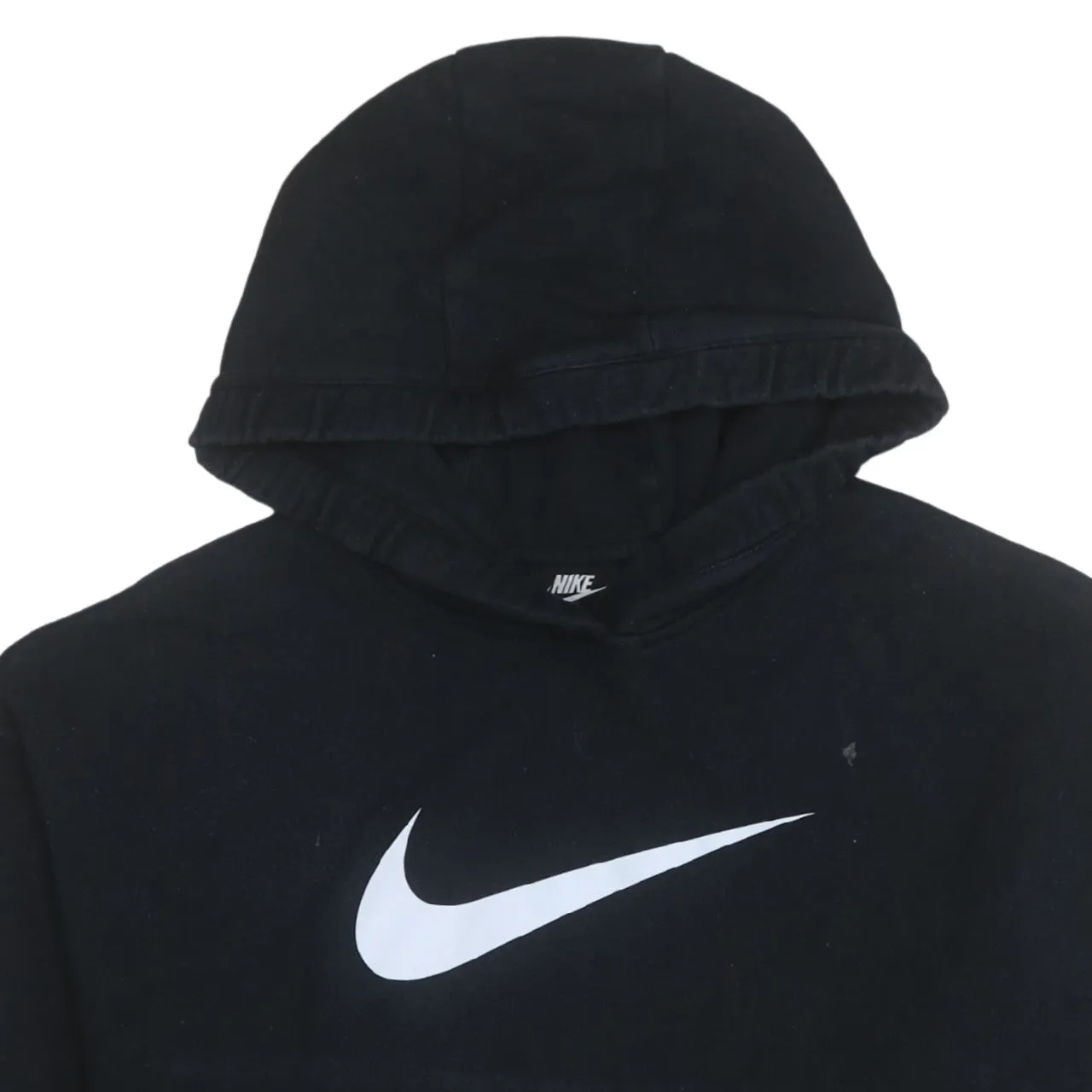 Nike 90's Center Middle Swoosh Pullover Hoodie Large Black sold by Vintage Club product image thumbnail 3