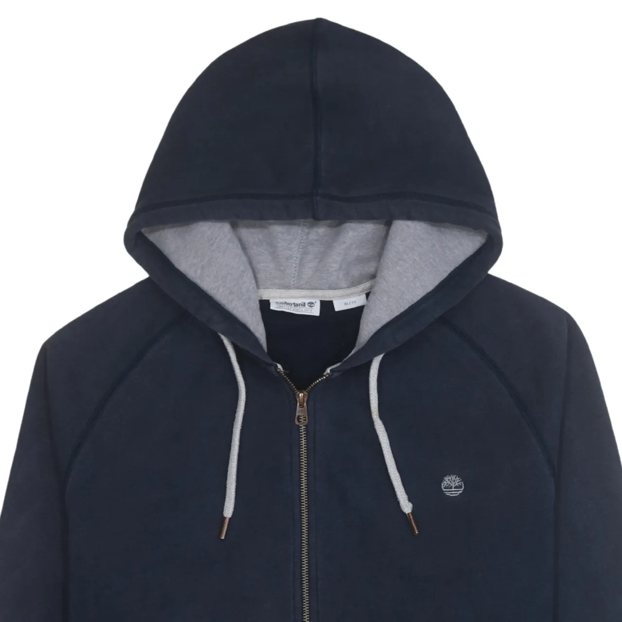 Timberland 90's Lightweight Full Zip Up Hoodie XLarge Navy Blue sold by Vintage Club product image thumbnail 3