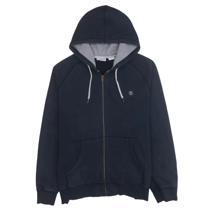 Timberland 90's Lightweight Full Zip Up Hoodie XLarge Navy Blue made by Timberland