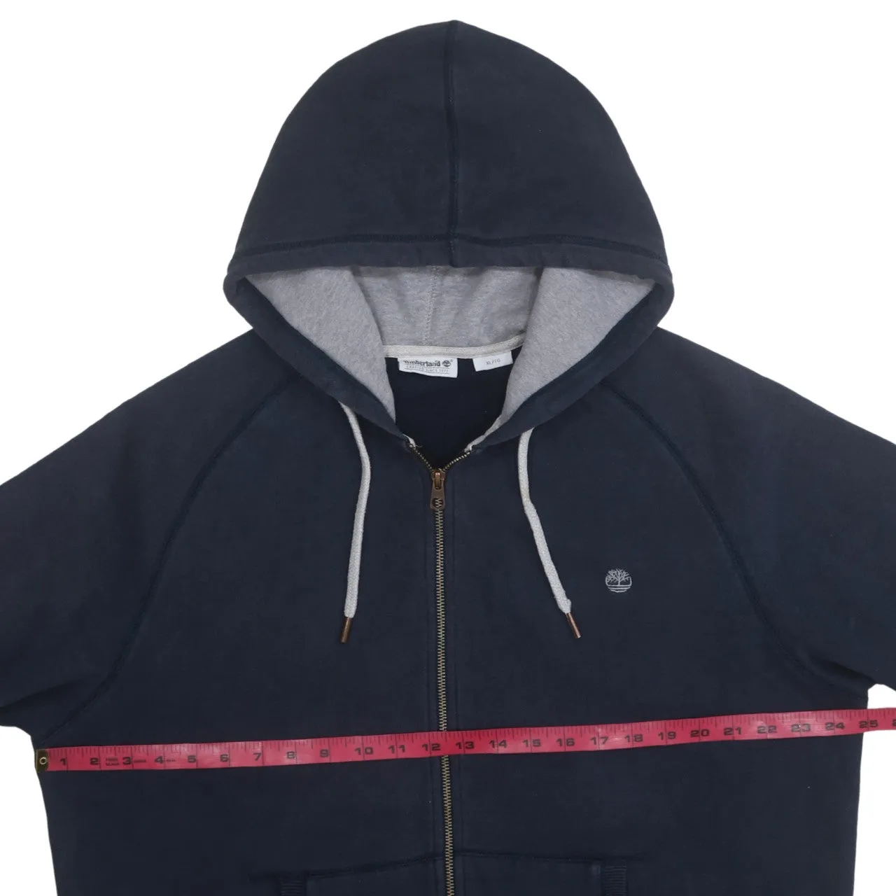 Timberland 90's Lightweight Full Zip Up Hoodie XLarge Navy Blue sold by Vintage Club product image thumbnail 5