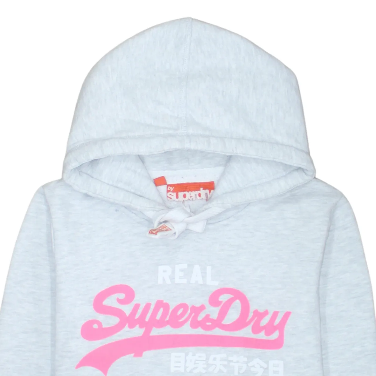 Super Dry 90's Spellout Pullover Hoodie Large Grey sold by Vintage Club product image thumbnail 3