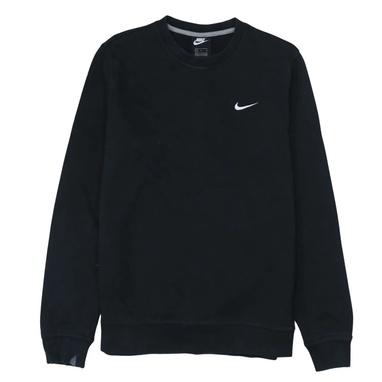 Nike 90's Swoosh Crew Neck Sweatshirt Large Black sold by Vintage Club