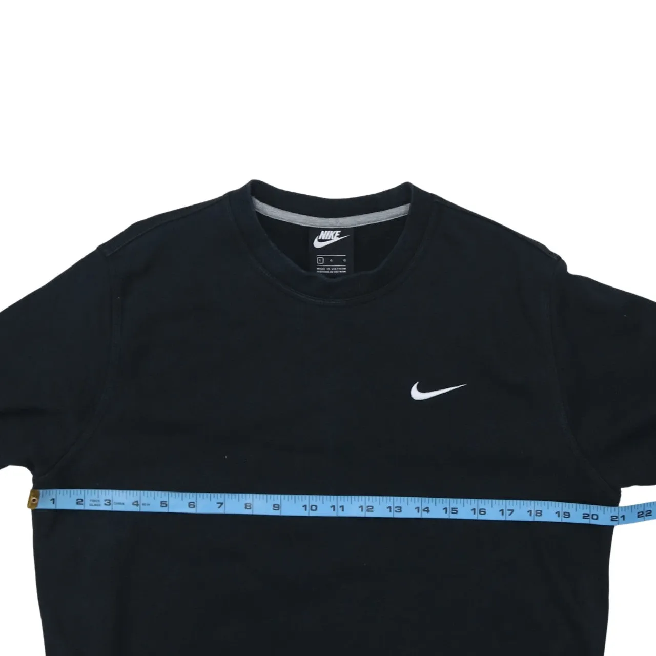 Nike 90's Swoosh Crew Neck Sweatshirt Large Black sold by Vintage Club product image thumbnail 5