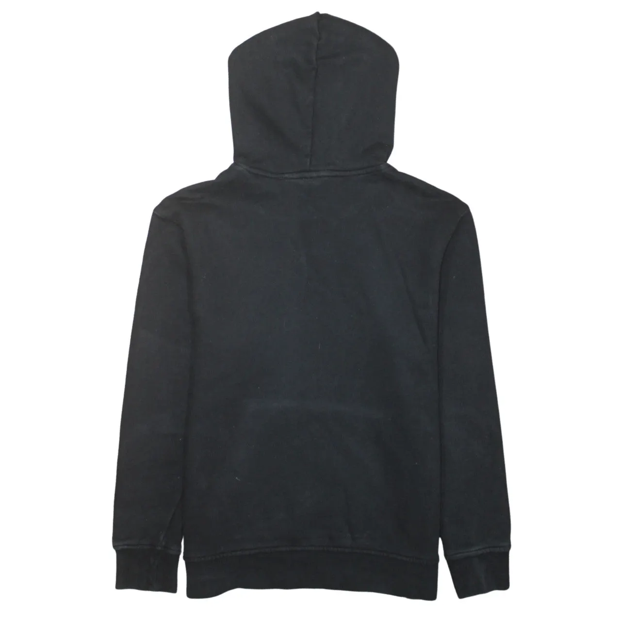 Adidas 90's Drawstring Pockets Pullover Hoodie Medium Black sold by Vintage Club product image thumbnail 2
