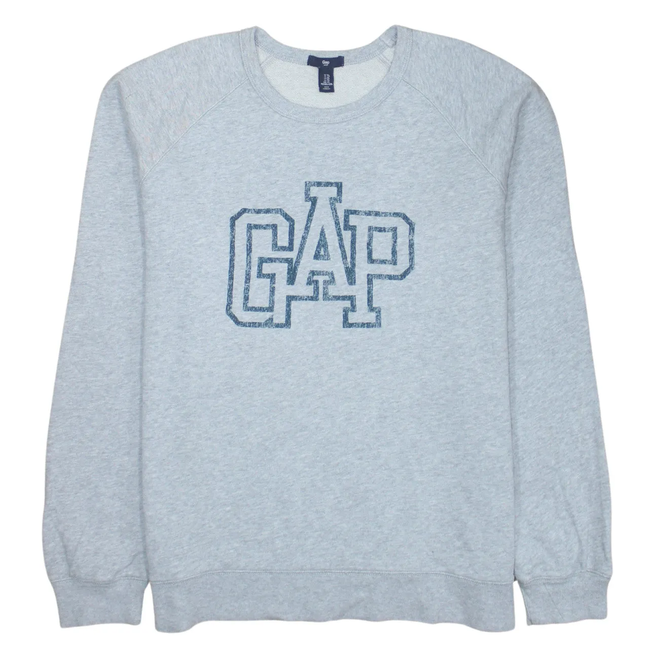 Gap 90's Spellout Crew Neck Sweatshirt XLarge Grey sold by Vintage Club