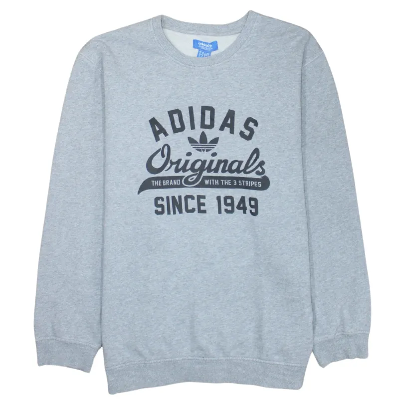 Adidas 90's Spellout Crew Neck Sweatshirt XLarge Grey sold by Vintage Club