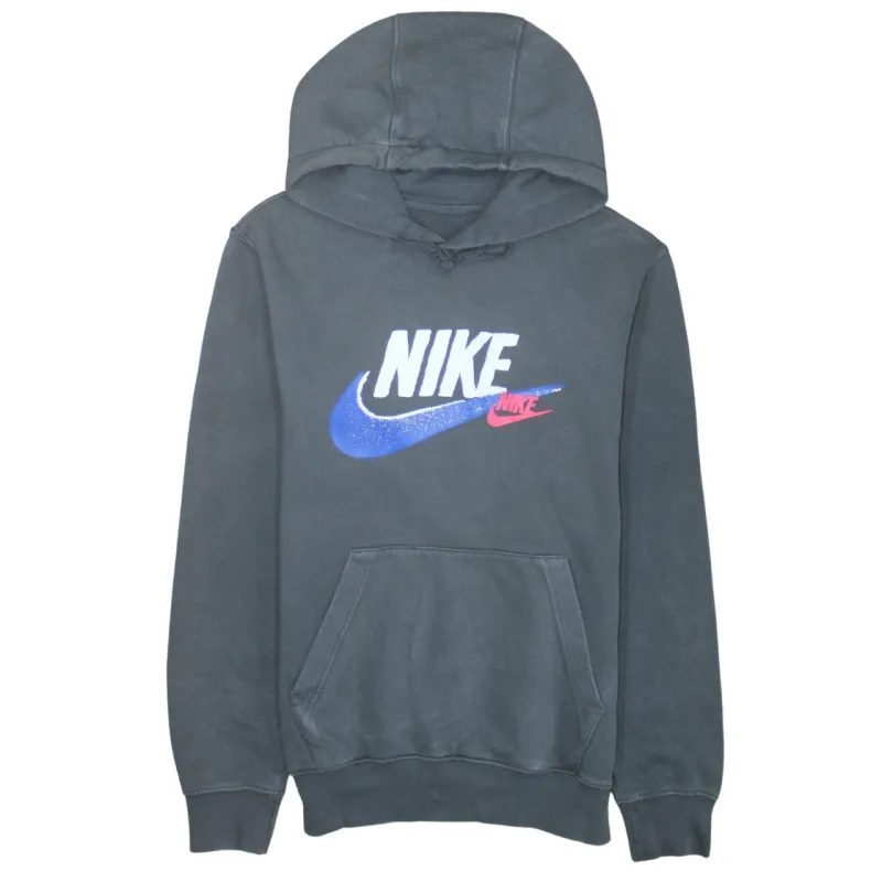 Nike 90's Center Middle Swoosh Pullover Hoodie Small Grey sold by Vintage Club