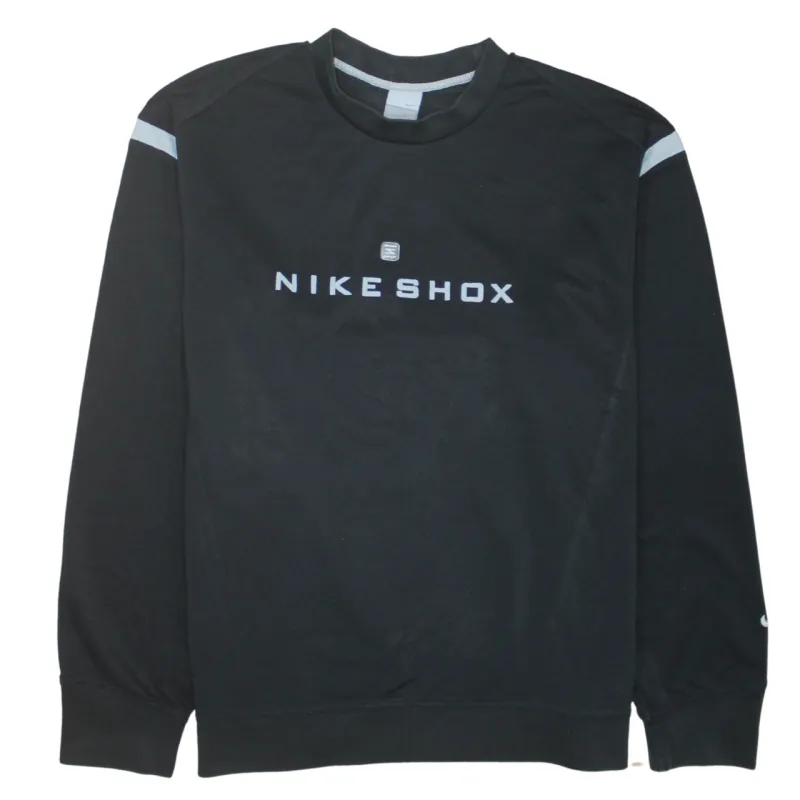 Nike 90's Spellout Crew Neck Sweatshirt XXLarge (2XL) Black made by Nike