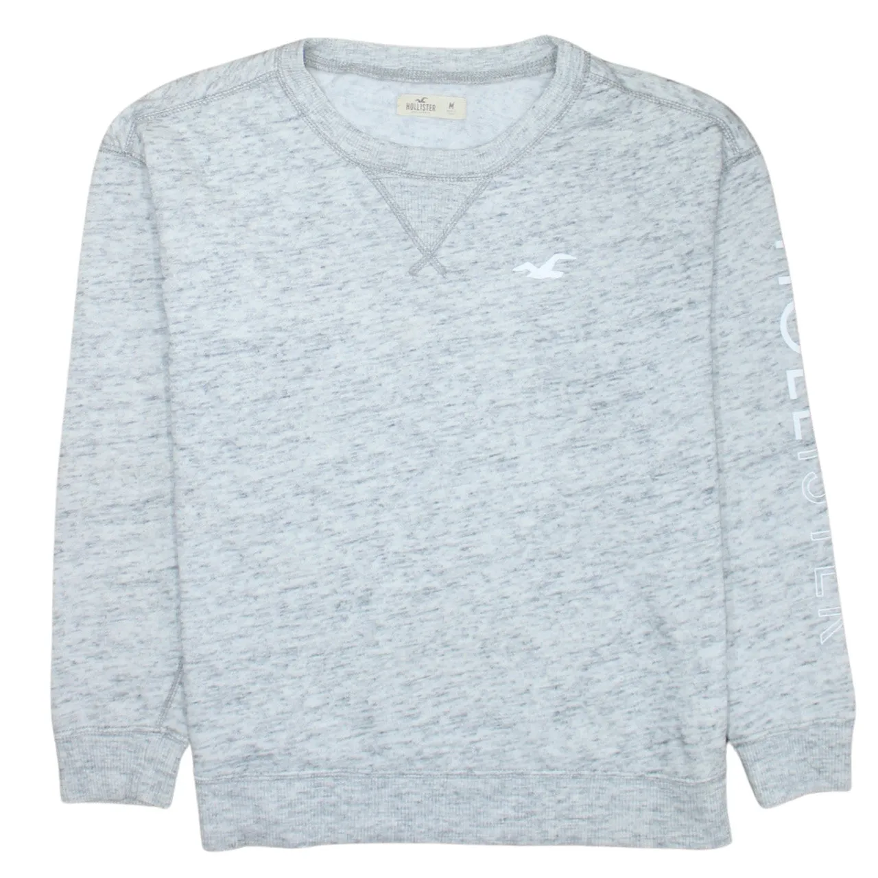 Hollister 90's Lightweight Crew Neck Sweatshirt Medium Grey sold by Vintage Club