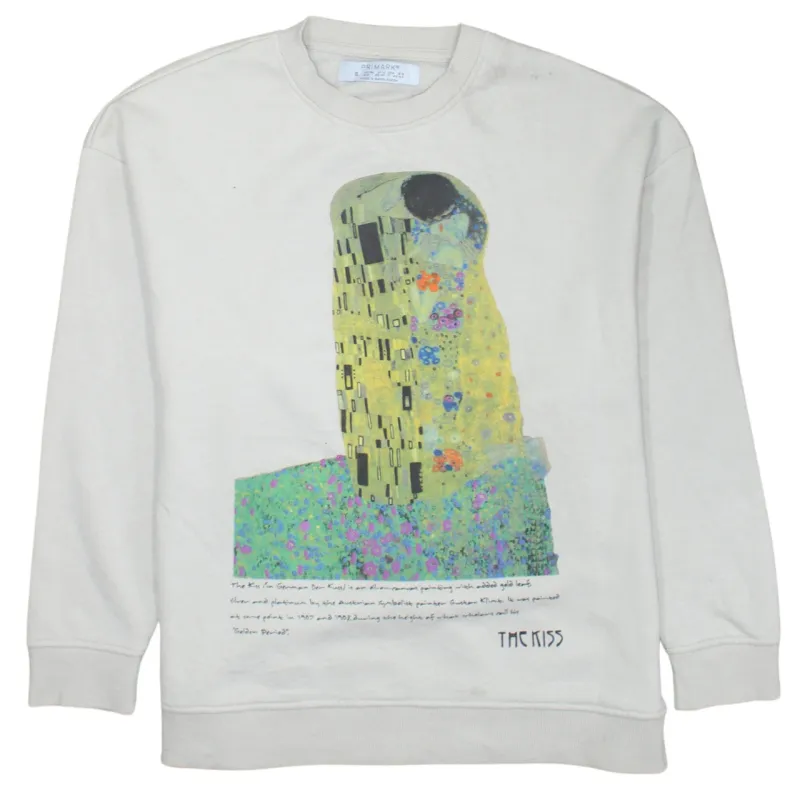 Primark 90's Lightweight Crew Neck Sweatshirt Small Beige Cream sold by Vintage Club