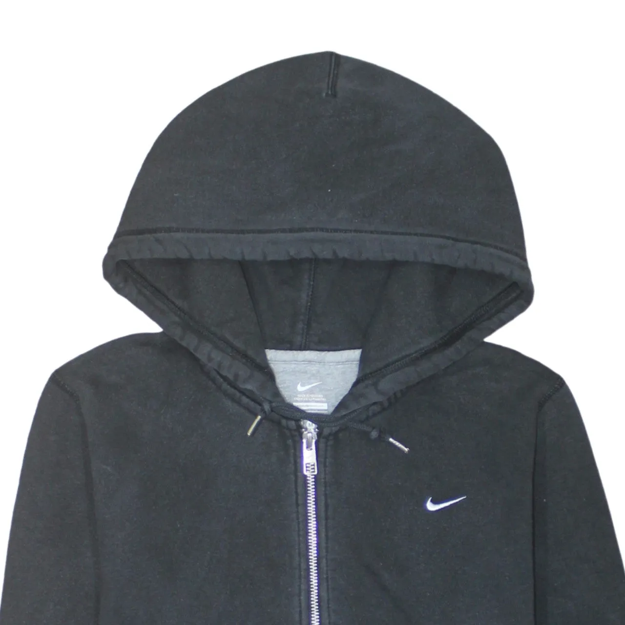 Nike 90's Swoosh Full Zip Up Hoodie Medium Black sold by Vintage Club product image thumbnail 3