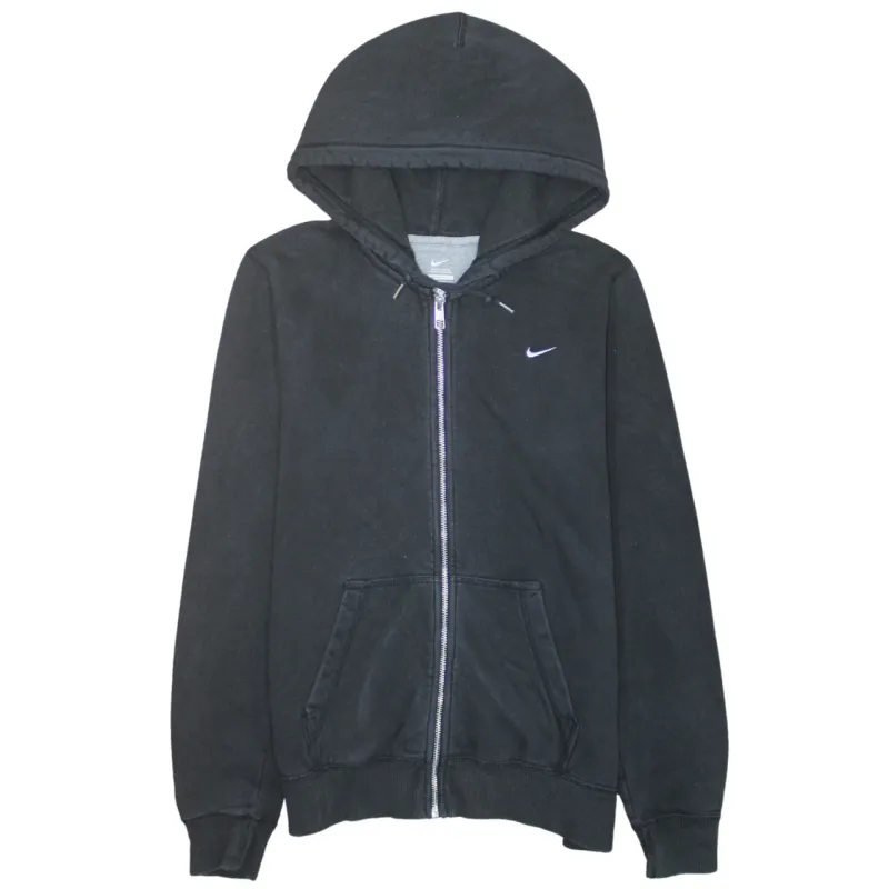 Nike 90's Swoosh Full Zip Up Hoodie Medium Black sold by Vintage Club