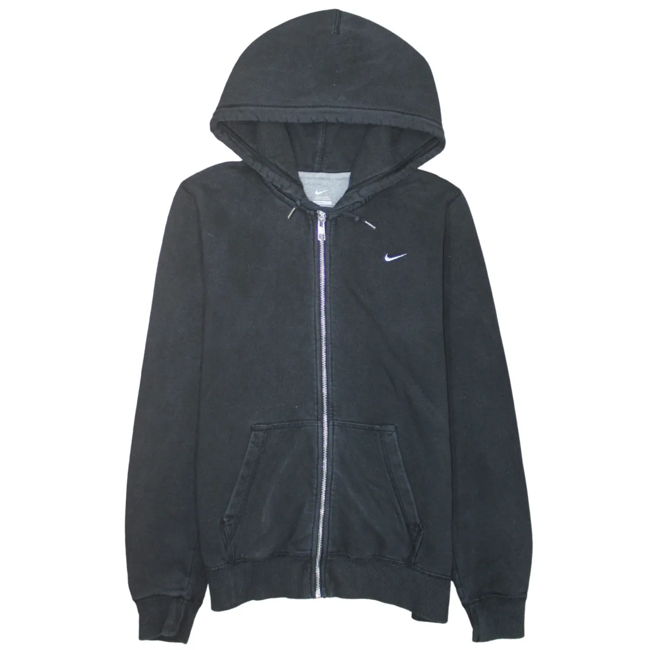 Nike 90's Swoosh Full Zip Up Hoodie Medium Black sold by Vintage Club