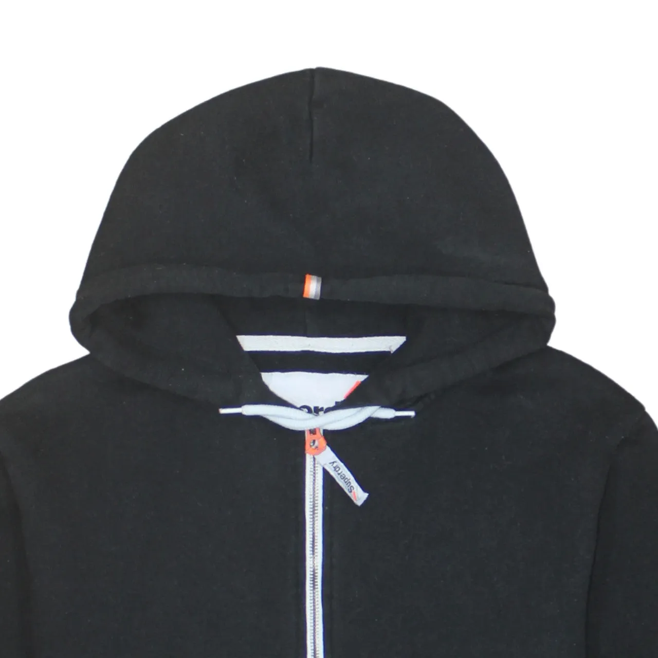 Super Dry 90's Plain Full Zip Up Hoodie Large Black sold by Vintage Club product image thumbnail 3