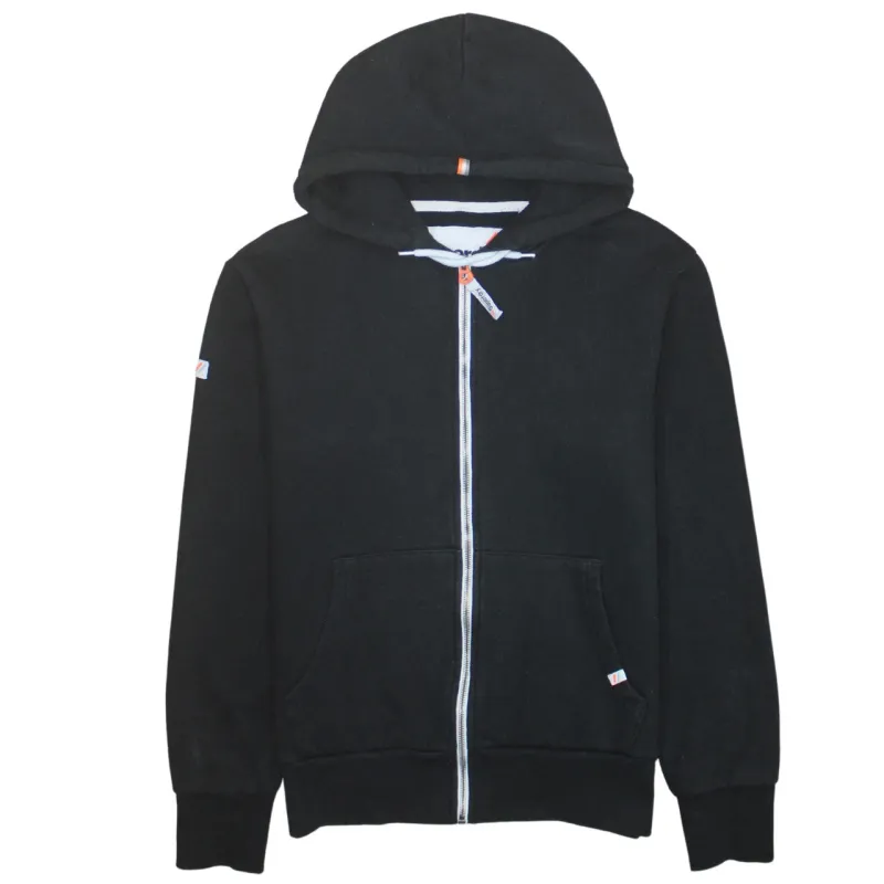 Super Dry 90's Plain Full Zip Up Hoodie Large Black sold by Vintage Club