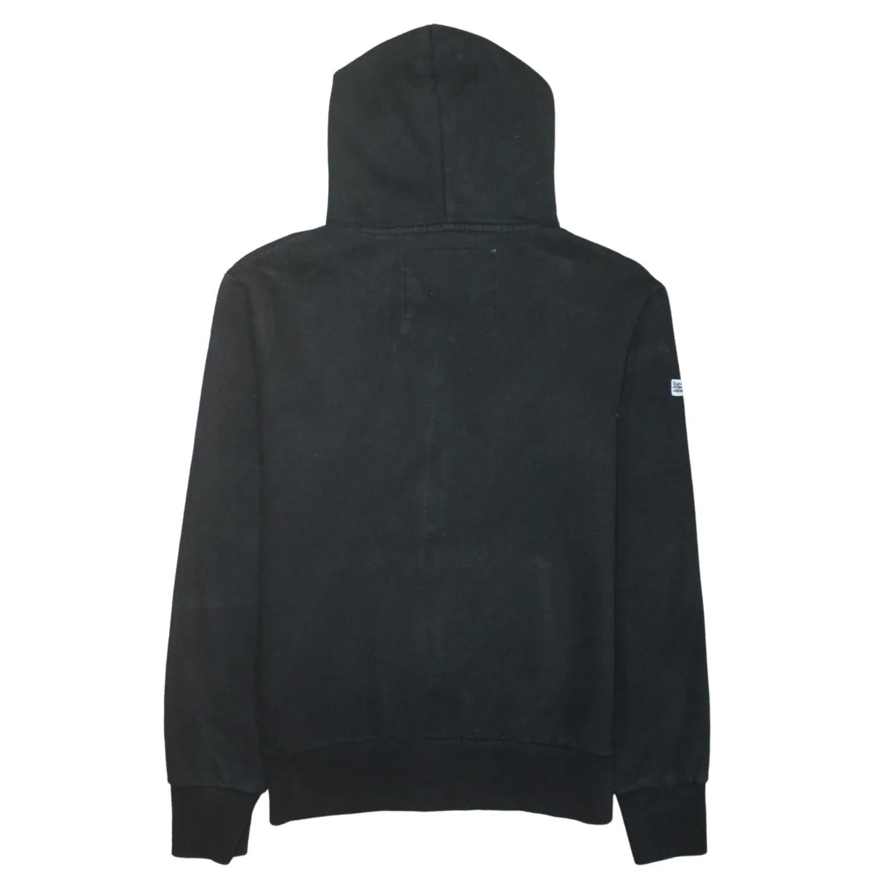 Super Dry 90's Plain Full Zip Up Hoodie Large Black sold by Vintage Club product image thumbnail 2