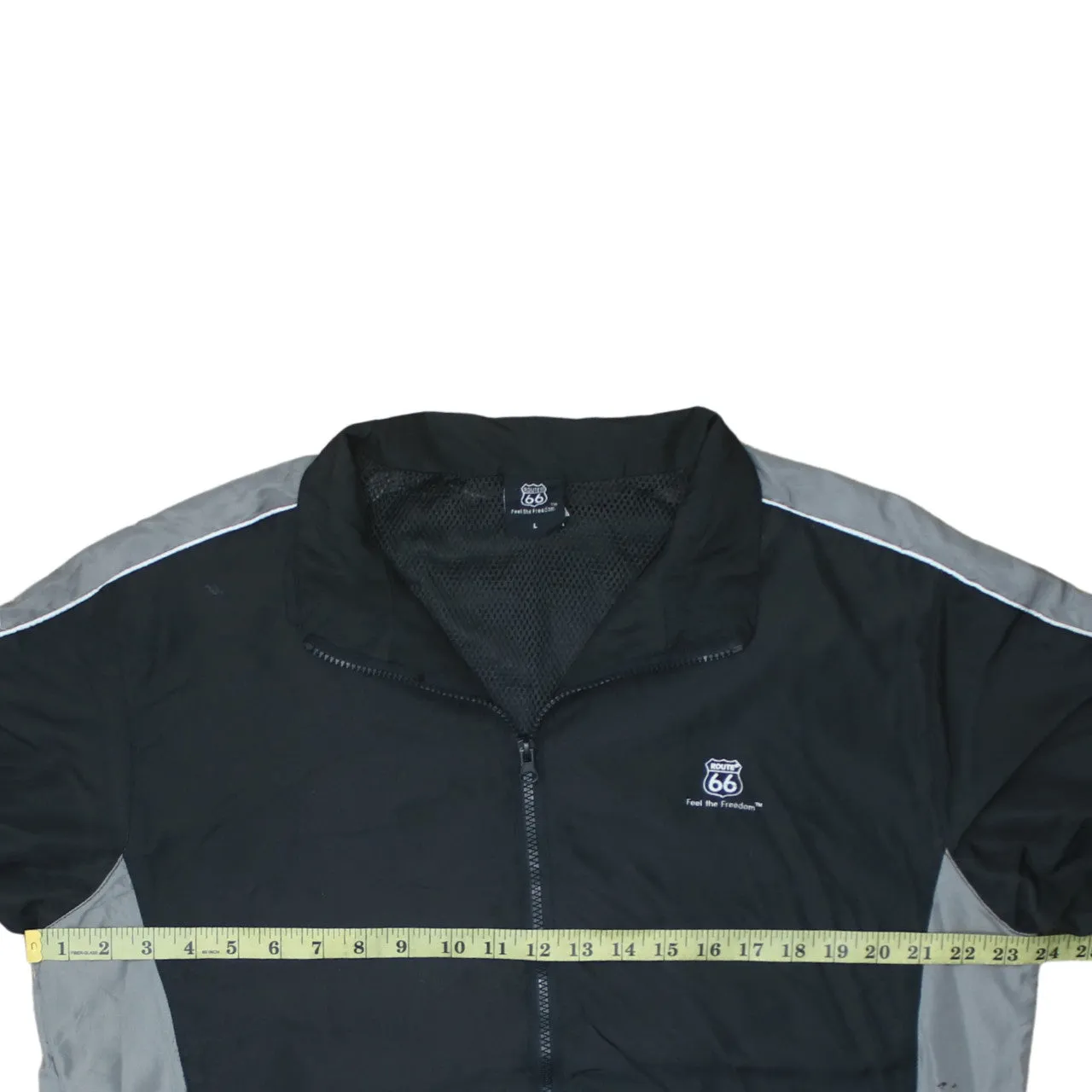 Retro 90's Lightweight Full Zip Up Windbreaker Large Black sold by Vintage Club product image thumbnail 5
