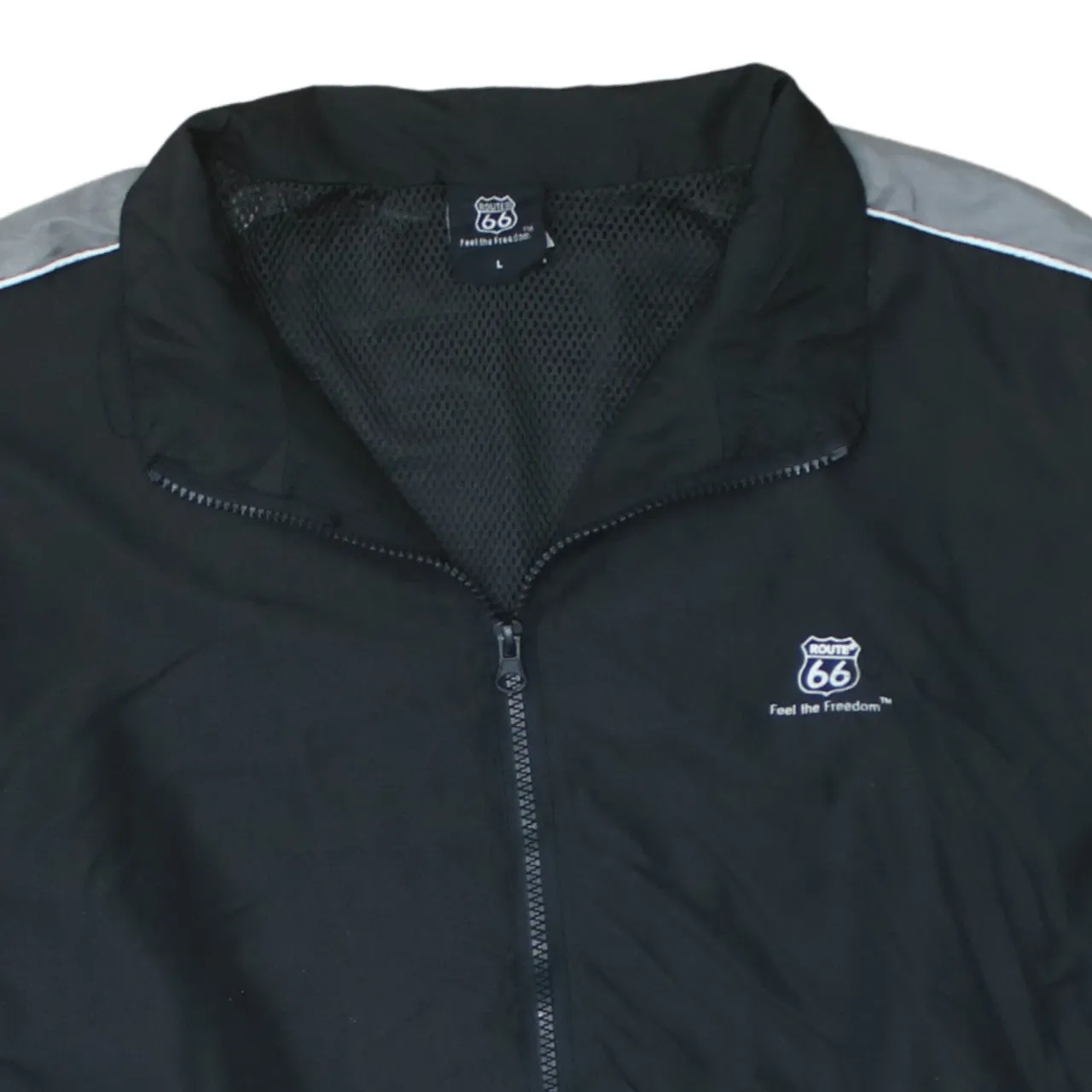 Retro 90's Lightweight Full Zip Up Windbreaker Large Black sold by Vintage Club product image thumbnail 3