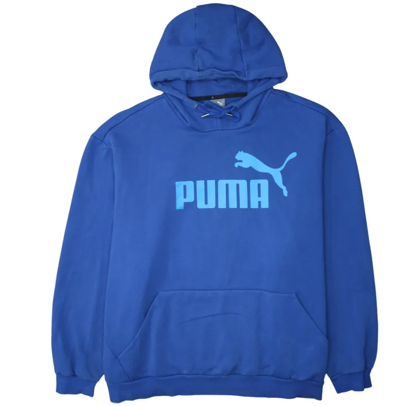 Puma 90's Spellout Pullover Hoodie XXXXLarge (4XL) Blue sold by Vintage Club