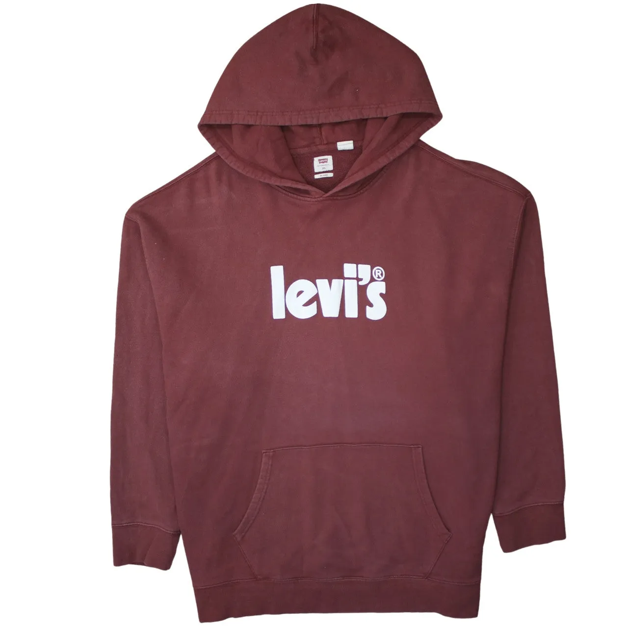 Levi's 90's Spellout Pullover Hoodie XXXLarge (3XL) Red sold by Vintage Club