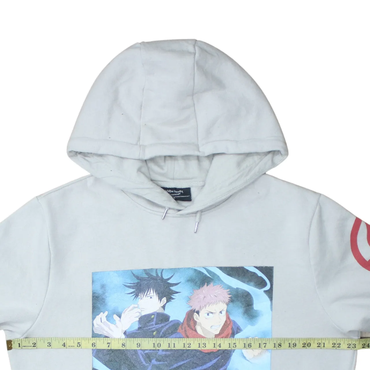 Retro 90's Drawstring Pockets Pullover Hoodie XLarge Grey sold by Vintage Club product image thumbnail 5