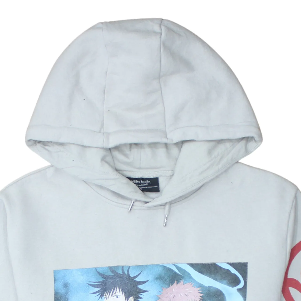 Retro 90's Drawstring Pockets Pullover Hoodie XLarge Grey sold by Vintage Club product image thumbnail 3