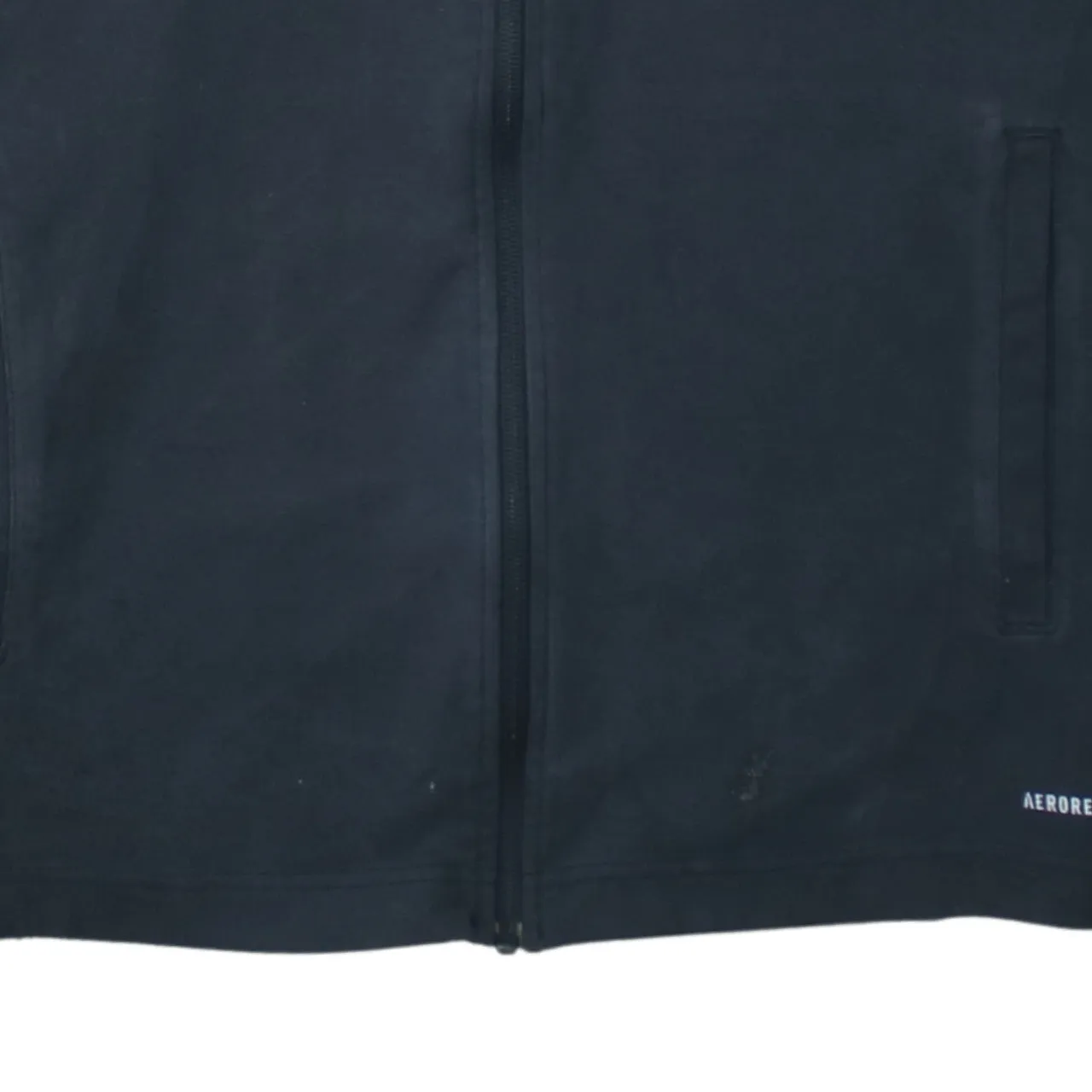 Adidas 90's Striped Sleeve Full Zip Up Hoodie Medium Black sold by Vintage Club product image thumbnail 4