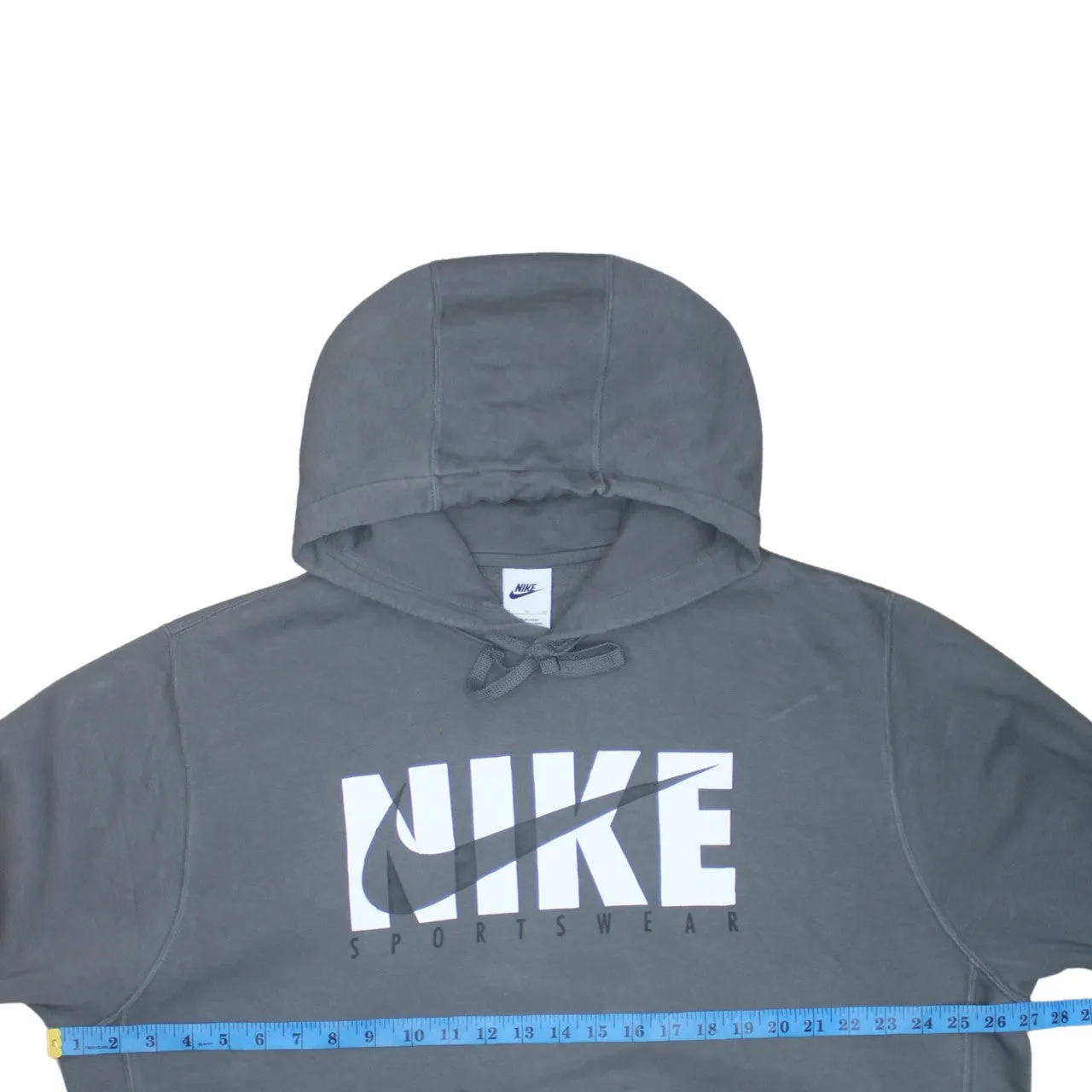 Nike 90's Center Middle Swoosh Pullover Hoodie XLarge Grey sold by Vintage Club product image thumbnail 5