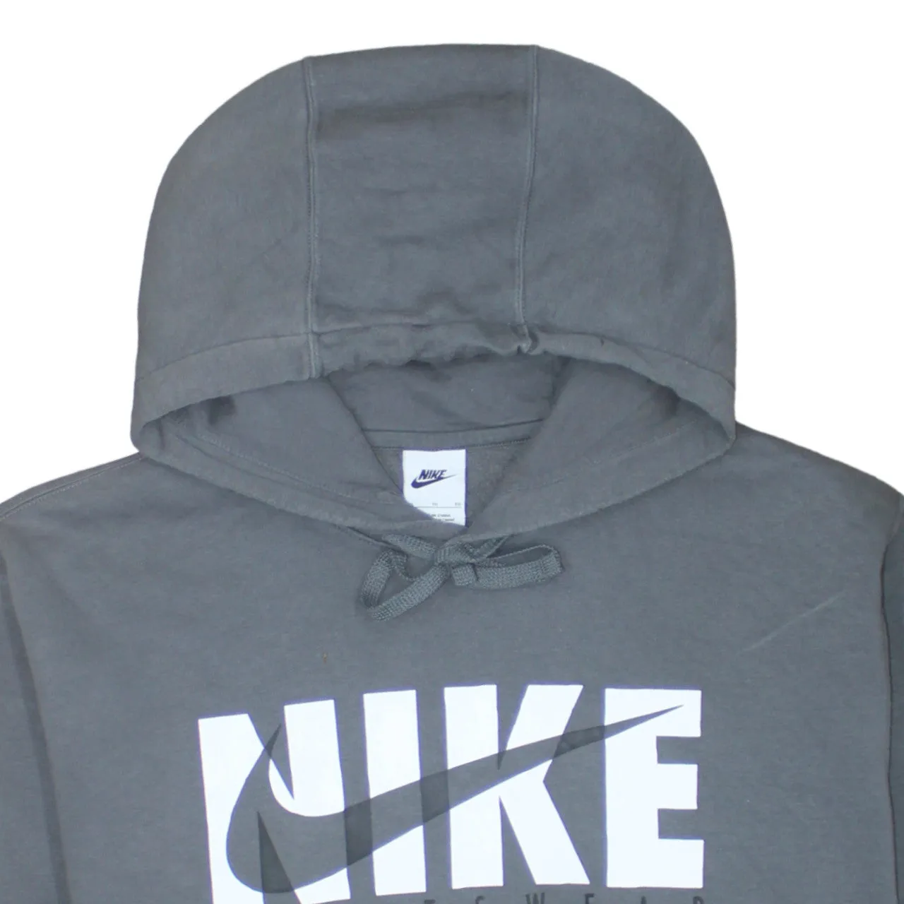 Nike 90's Center Middle Swoosh Pullover Hoodie XLarge Grey sold by Vintage Club product image thumbnail 3