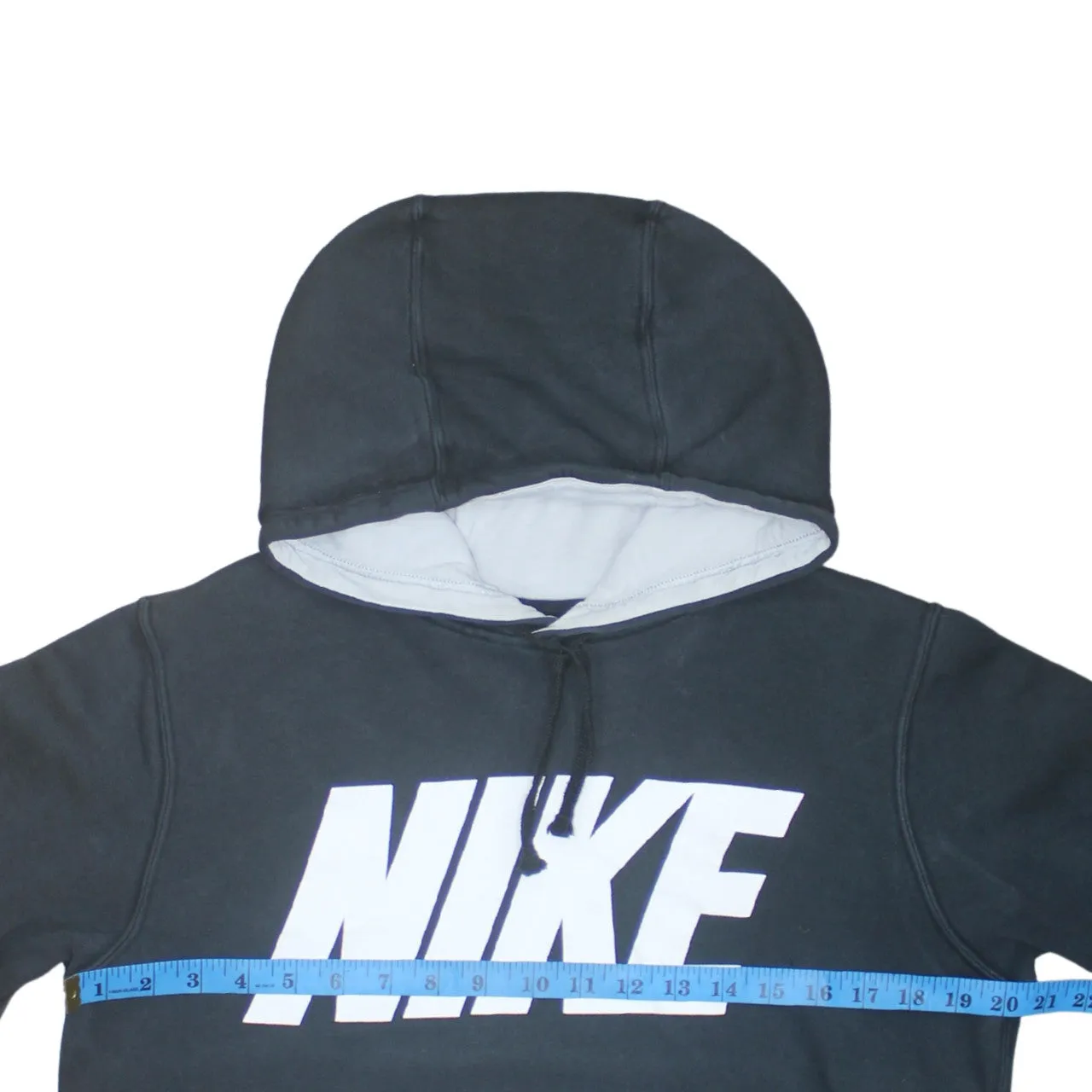 Nike 90's Spellout Pullover Hoodie Small Black sold by Vintage Club product image thumbnail 5