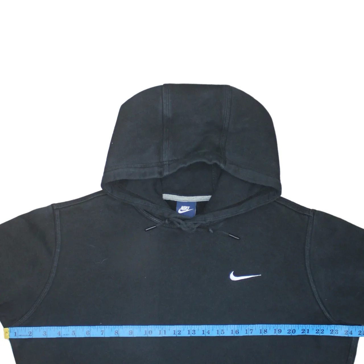 Nike 90's Swoosh Pullover Hoodie Large Black sold by Vintage Club product image thumbnail 5