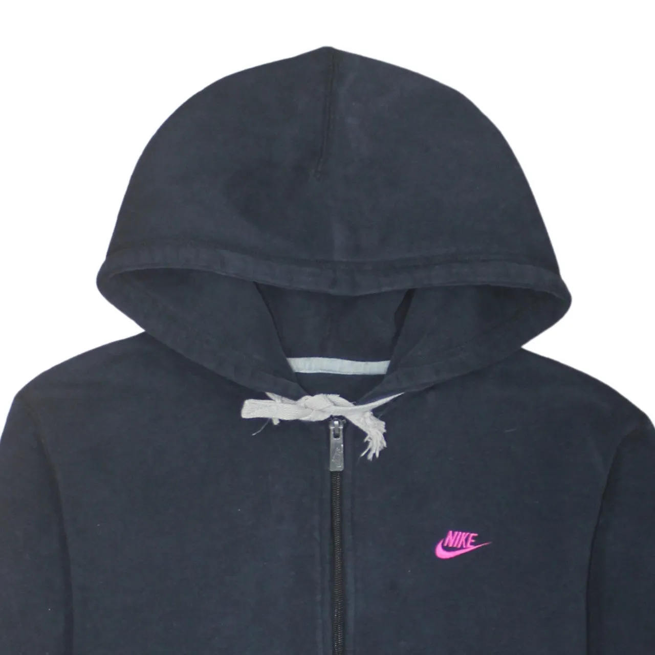 Nike 90's Swoosh Full Zip Up Hoodie Medium Black sold by Vintage Club product image thumbnail 3