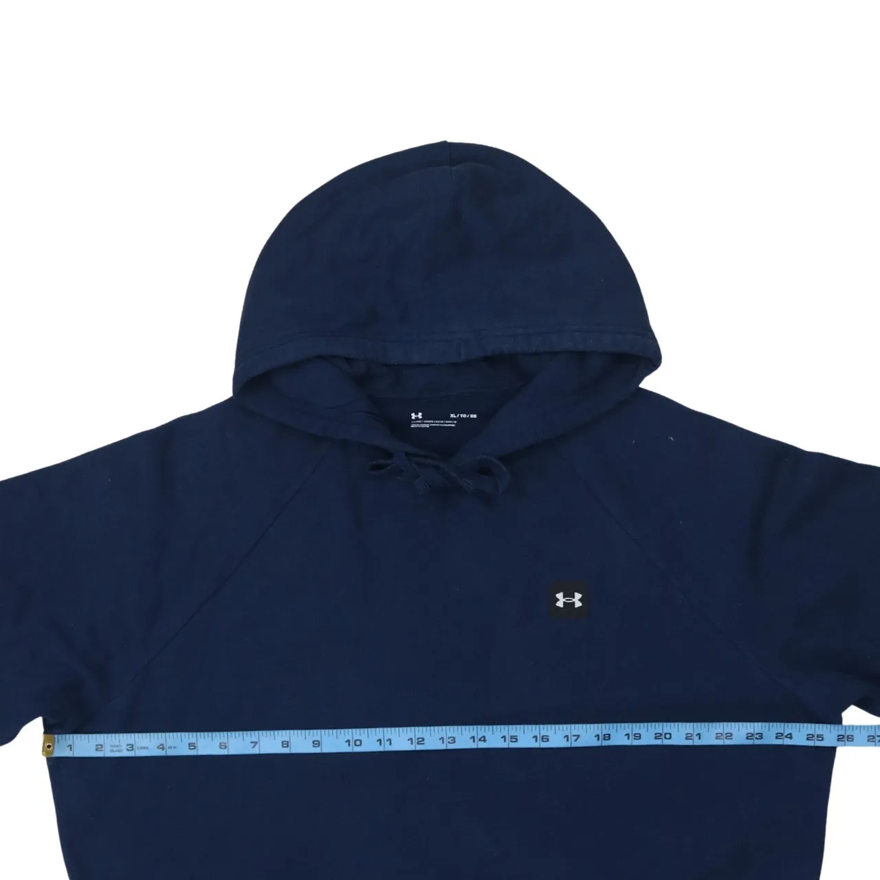 Under Armour 90's Drawstring Pockets Pullover Hoodie XLarge Navy Blue sold by Vintage Club product image thumbnail 5